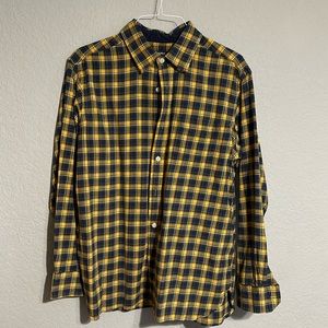 Daniel Cremieux Long-Sleeve Button Down Shirt, Size XL, Blue/Yellow/Green